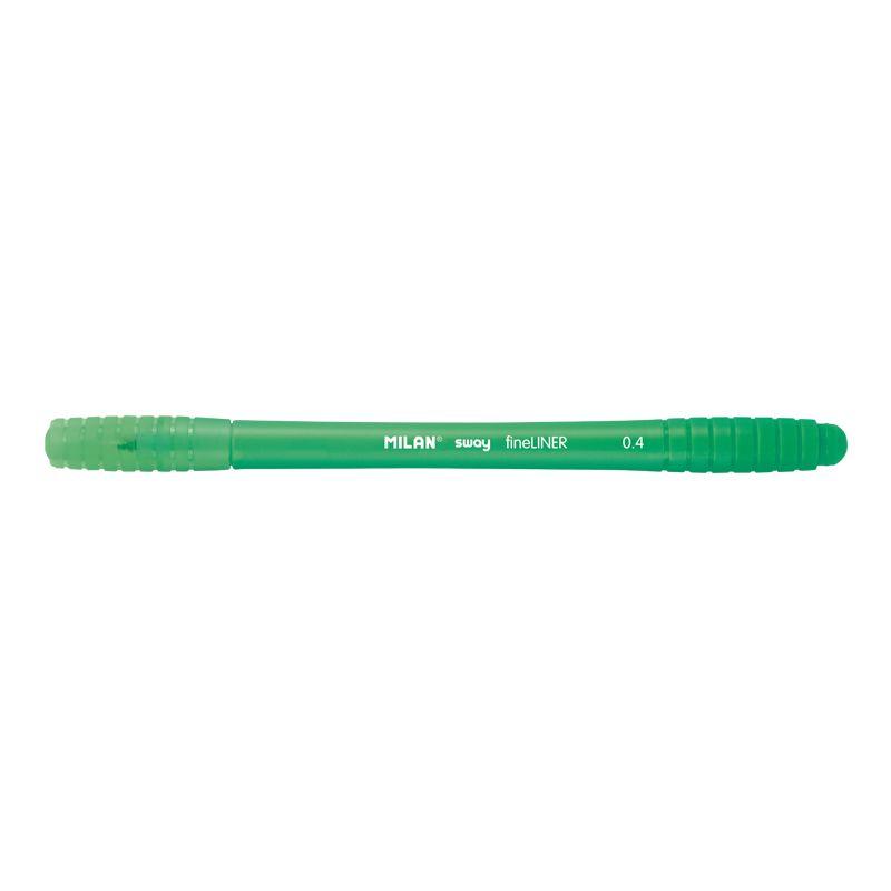 Rotulador Milan punta fina SWAY fineliner 0,4 mm verde