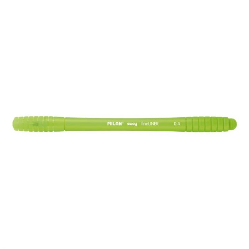 Rotulador Milan punta fina SWAY fineliner 0,4 mm verde Claro