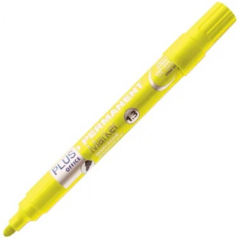 rotulador-permanente-conico-plus-office-marker-3-trazo-13mm-color-amarillo