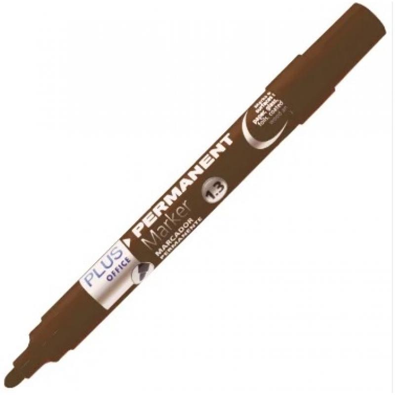 rotulador-permanente-conico-plus-office-marker-3-trazo-13mm-color-marron