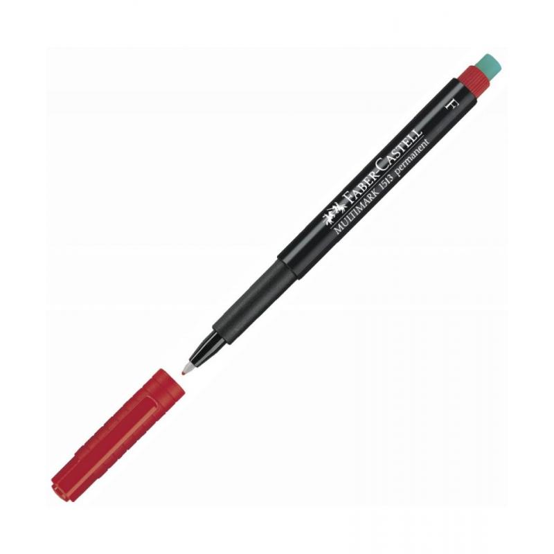 Rotulador Permanente FABER-CASTELL Multimark F Rojo