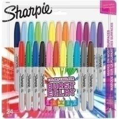 Rotulador Permanente Sharpie Fine Big Pack Burst Eclat Caja Regalo De 24