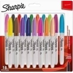 Rotulador Permanente Sharpie Fine Surtido Bolsa De 18