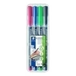 Rotulador Permanente Staedtler 318 Lumocolor (F) Bolsa De 4