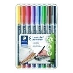 Rotulador Permanente Staedtler 318 Lumocolor (F) Bolsa De 8