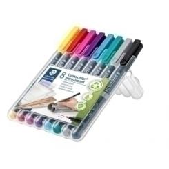 Rotulador Permanente Staedtler 318 Lumocolor (F)  Surtido Estuche De 8
