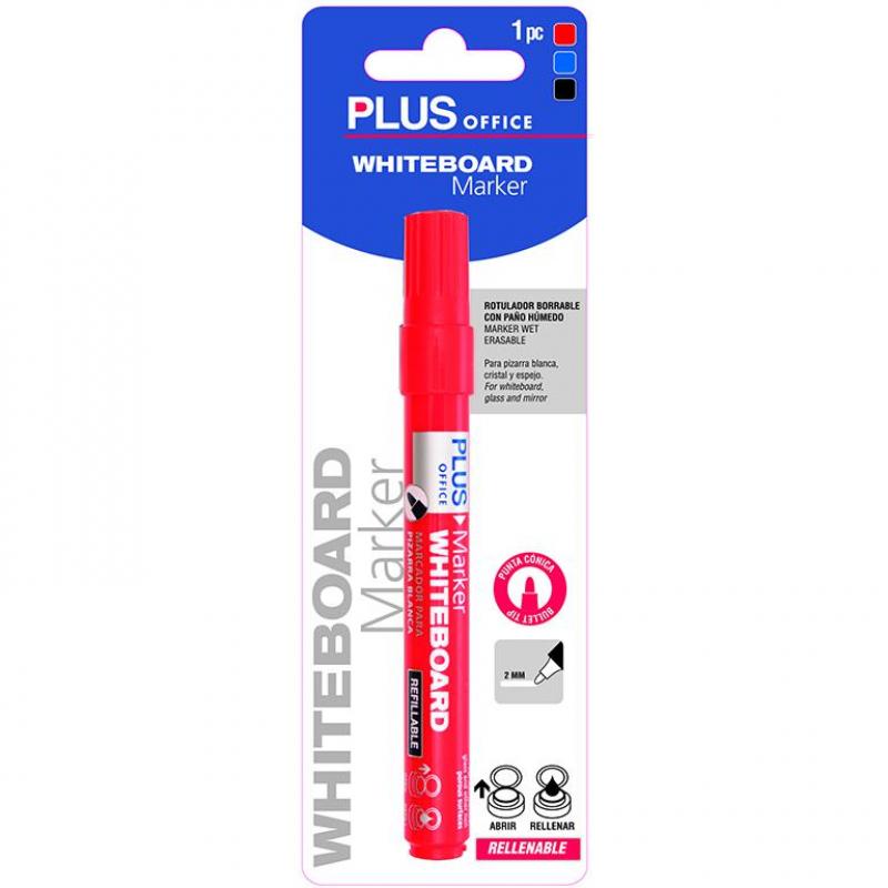 rotulador-plus-board-marker-rojo-blister-1-ud