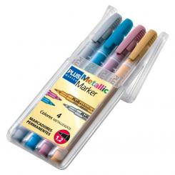 Rotulador Plus Metallic Marker /Bl.4U
