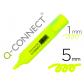 rotulador-q-connect-fluorescente-amarillo-punta-biselada