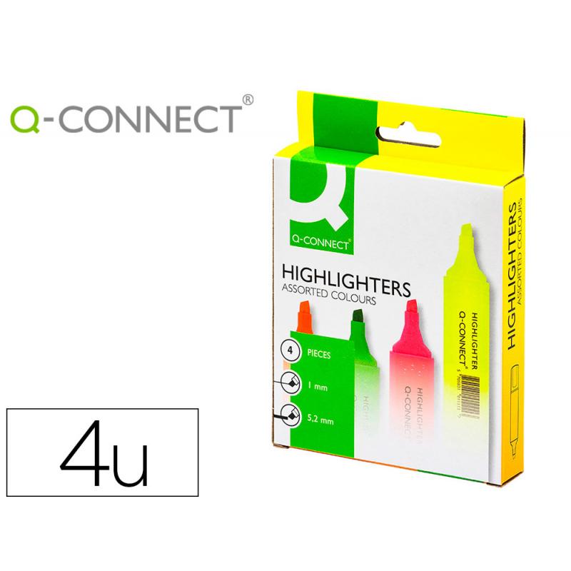 rotulador-q-connect-fluorescente-surtido-bolsa-de-4-rotuladores