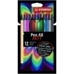 Rotulador Stabilo Pen 68 Arty Line Brush C12