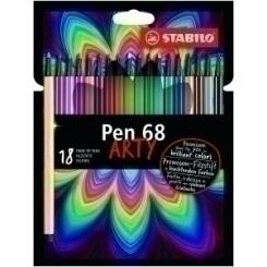 Rotulador Stabilo Pen 68 Arty Line Brush C18