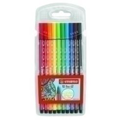 Rotulador Stabilo Pen 68 Caja Plastico De 10