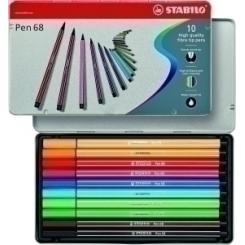 Rotulador Stabilo Pen  68  Cj.Metal D/10