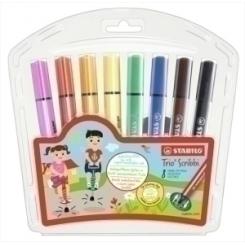 Rotulador Stabilo Trio Scribbi  Estuche De 8