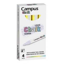 Rotulador tiza líquida CAMPUS LIQUID CHALK, 1 ud color amarillo