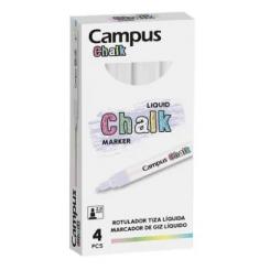 Rotulador tiza líquida CAMPUS LIQUID CHALK, 1 ud color blanco