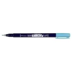 Rotulador Tombow Caligrafia Fudenosuke Punta Dura Azul Neon