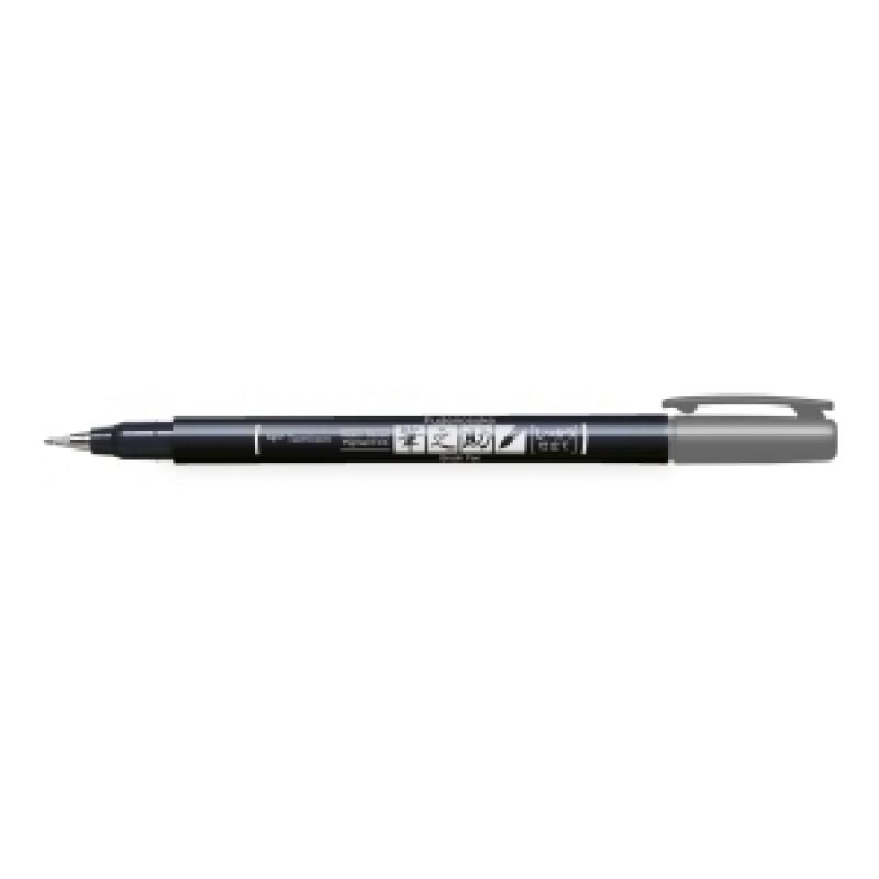 rotulador-tombow-caligrafia-fudenosuke-punta-dura-gris
