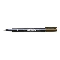 Rotulador Tombow Caligrafia Fudenosuke Punta Dura Marron