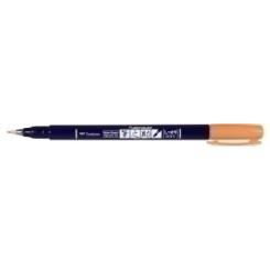 Rotulador Tombow Caligrafia Fudenosuke Punta Dura Naranja Neon