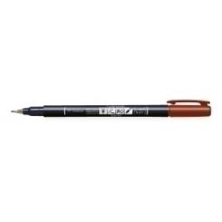 Rotulador Tombow Caligrafia Fudenosuke Punta Dura Rojo
