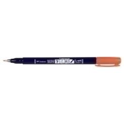 Rotulador Tombow Caligrafia Fudenosuke Punta Dura Rojo Neon