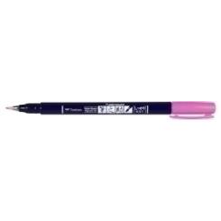 Rotulador Tombow Caligrafia Fudenosuke Punta Dura Rosa Neon