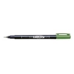 Rotulador Tombow Caligrafia Fudenosuke Punta Dura Verde