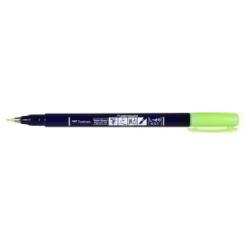 Rotulador Tombow Caligrafia Fudenosuke Punta Dura Verde Neon