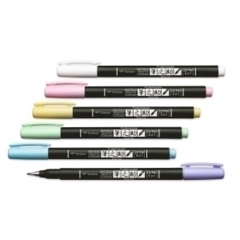 rotulador-tombow-caligrafia-fudenosuke-punta-pincel-pack-de-6