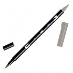Rotulador Tombow Doble Punta Pinc. Gris
