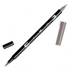 Rotulador Tombow Doble Punta Pinc. Gris