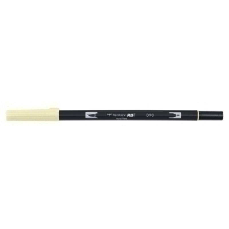 rotulador-tombow-doble-punta-pincel-amarillo-bebe