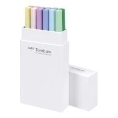 Rotulador Tombow Doble Punta Pincel Colores Pastel Estuche De 12