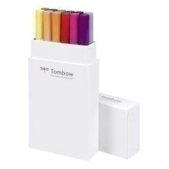 Rotulador Tombow Doble Punta Pincel Colores Primarios Estuche De 12