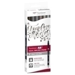 Rotulador Tombow Doble Punta Pincel Estuche De 6 (Caja Carton)