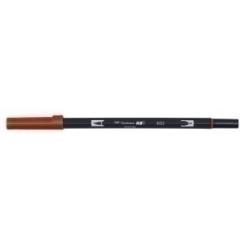 Rotulador Tombow Doble Punta Pincel Rojo Calido