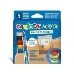 Rotuladores Acrilico CARIOCA Caja 5 uds