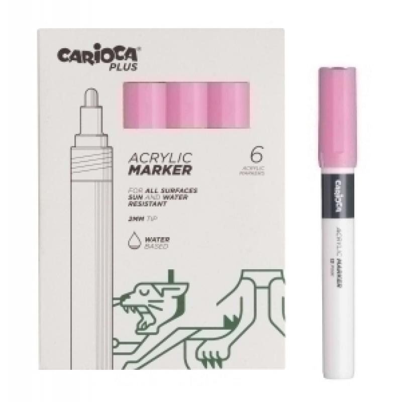 rotuladores-acrilico-carioca-plus-caja-6-uds-rosa