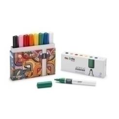 Rotuladores Acrilico CARIOCA Plus Caja 8 uds colores surtidos