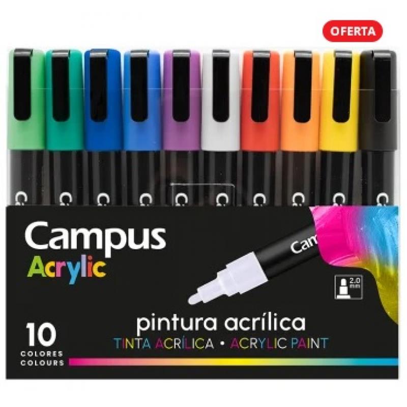 rotuladores-acrilicos-campus-acrylic-caja-de-10-colores-surtidos-basicos-punta-20mm