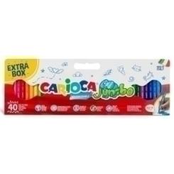 Rotuladores CARIOCA Jumbo Caja De 40 uds colores surtidos