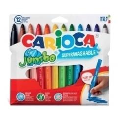 Rotuladores CARIOCA Jumbo Estuche 12 uds
