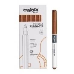 Rotuladores CARIOCA Plus Caja 12 uds Marron