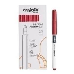 Rotuladores CARIOCA Plus Caja 12 uds Rojo