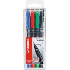Rotuladores Permanentes Stabilo OHPen 0.4MM Pack 4 UD