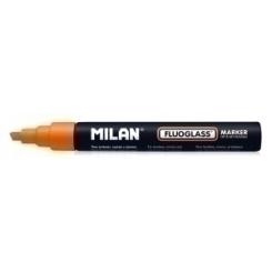 Rotulad.Pizarra MILAN Fluoglass Naranja