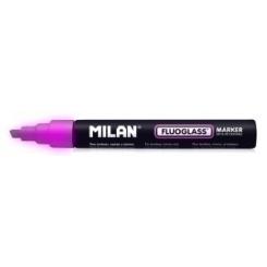 Rotulad.Pizarra MILAN Fluoglass Rosa