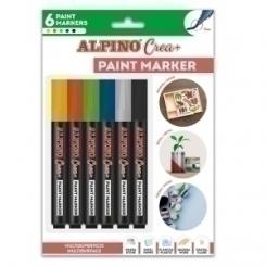 Rotulador ALPINO Paint Marker Blister 6 uds colores surtidos
